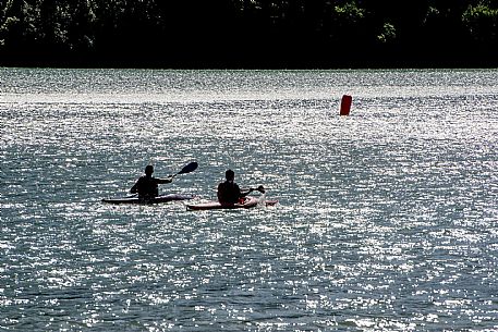 Mini Yacht race at Cavazzo lake